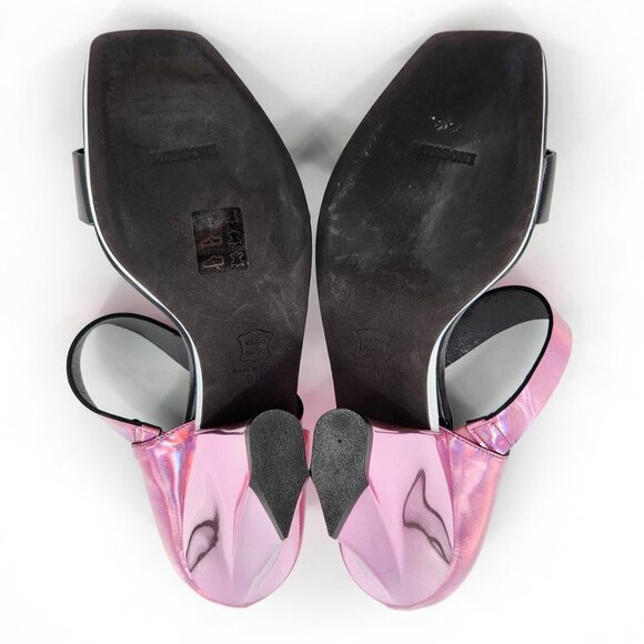MISSONI NEW Iridescent Pink Faceted Heel Sandals €688 - Picture 10 of 11